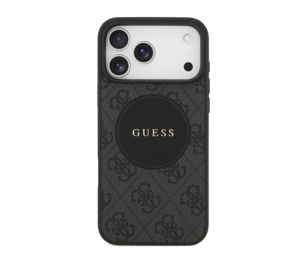 Guess 4G Circle Classic Logo MagSafe do iPhone 17 Pro Max czarny - 1365490 - zdjęcie